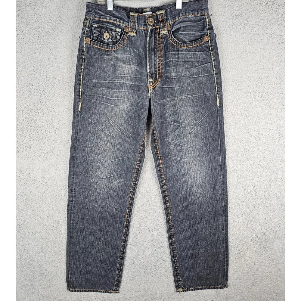 True‎ Religion Jeans Mens 32 Denim High Rise Comfort Straight Leg M24201219